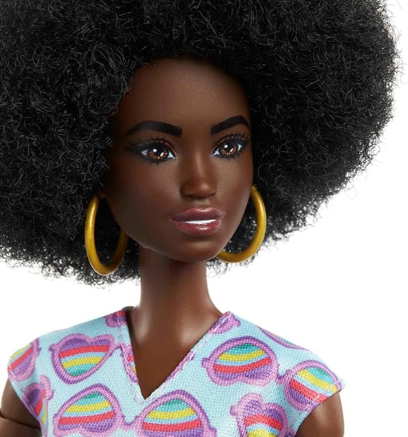 Boneca Barbie Negra Fashionista Cadeira De Rodas Mattel HJT14 Ri Happy