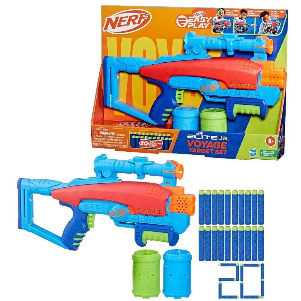 Lançador De Dardos Nerf Elite Jr Voyage - Hasbro F6361 - Ri Happy