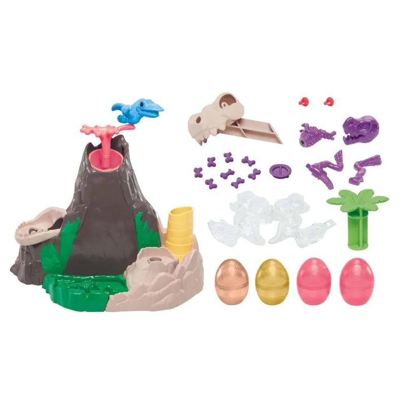 Massinha Play Doh Slime Dino Crew Ilha de Lava Hasbro F1500 Ri Happy