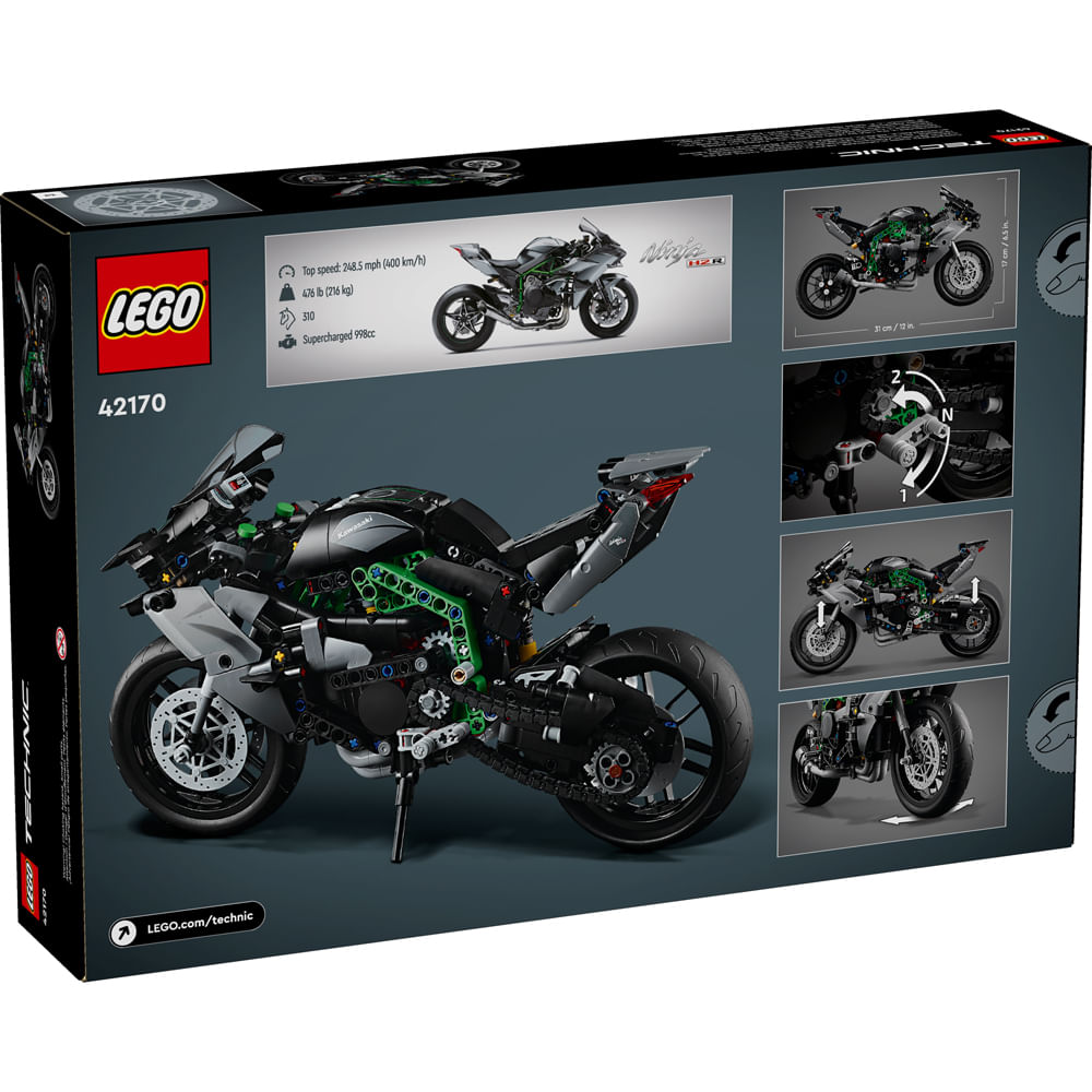 Lego Technic Motocicleta Kawasaki Ninja H2R 42170 643pcs - Ri Happy