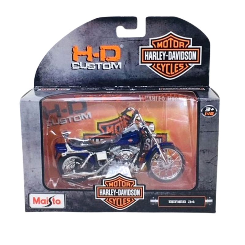 Miniatura Moto Fxdwg Dyna Wide Glide 2001 1/18 Roxo Maisto