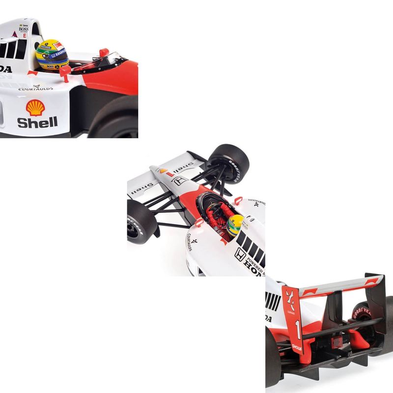Miniatura Fórmula 1 Mclaren Honda Mp4/6 1991 #1 Ayrton Senna