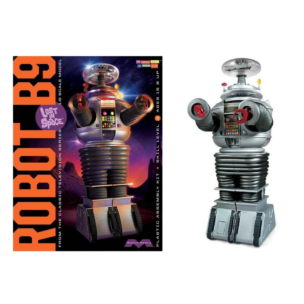 Kit Plástico Perdido no Espaço Robô B9 1/6 Moebius Models MOE 939