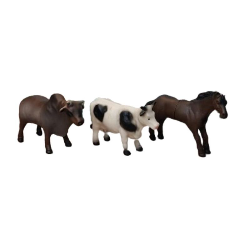 Kit-de-Figuras---Cartela-Boi-Vaca-e-Cavalo---Db-Play-0