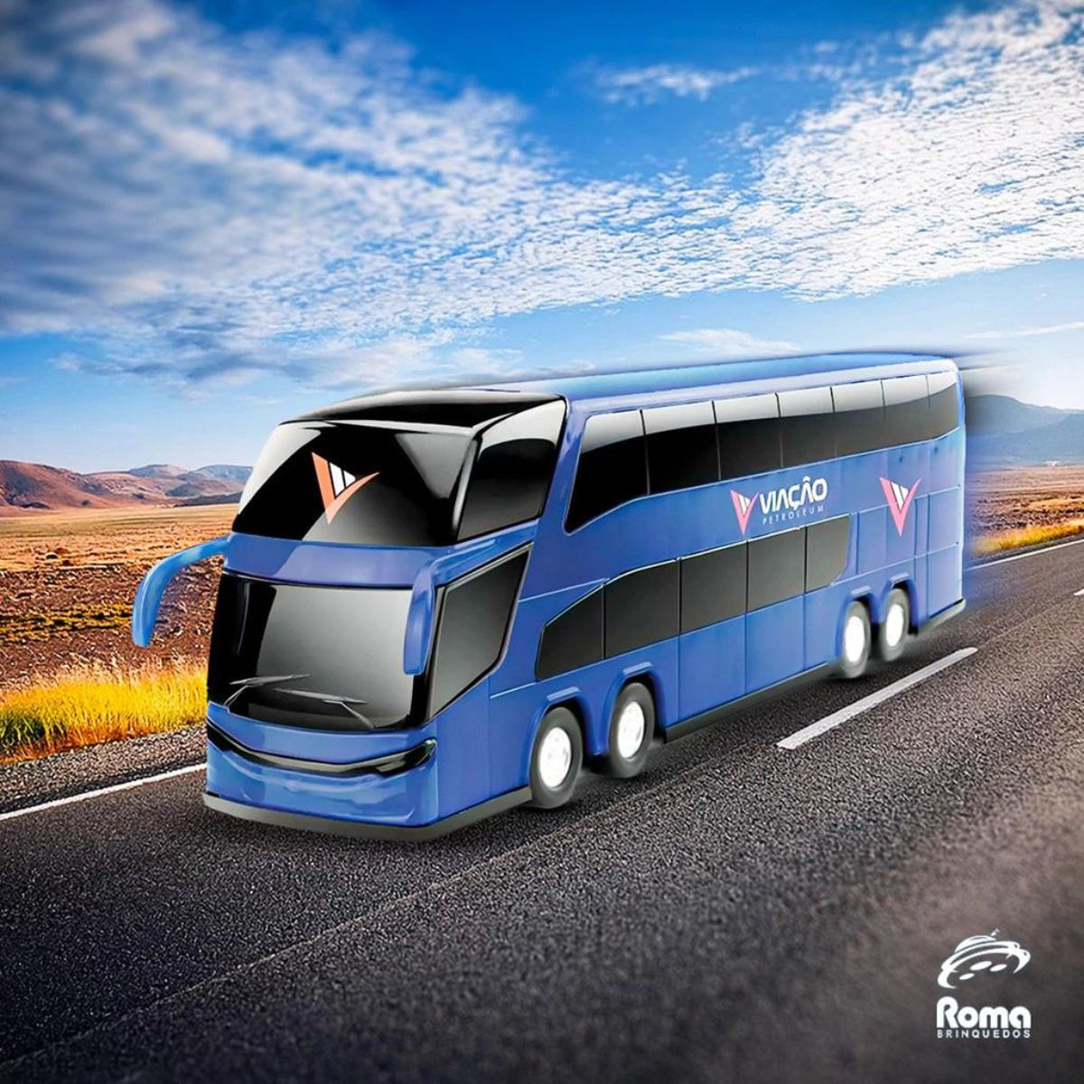 Onibus Viação Petroleum Azul Roma Jensen 1475 - Ri Happy
