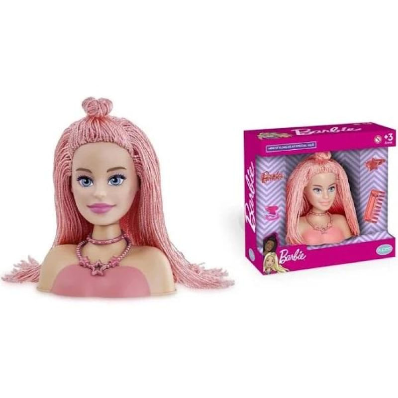 Barbie Mini Busto STYLING Head Special Hair Salmao Pupee Ri Happy  Brinquedos Quanto mais Brincadeira, Melhor!