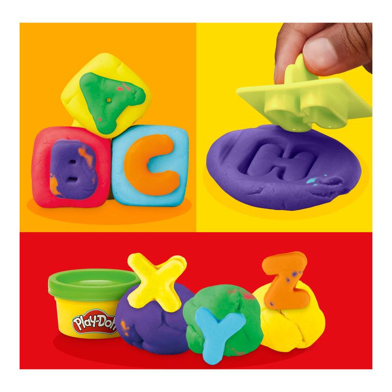 Conjunto-Massa-de-Modelar---Play-Doh---Kit-de-Letras---6-Potes-de-Massinha---Hasbro-7