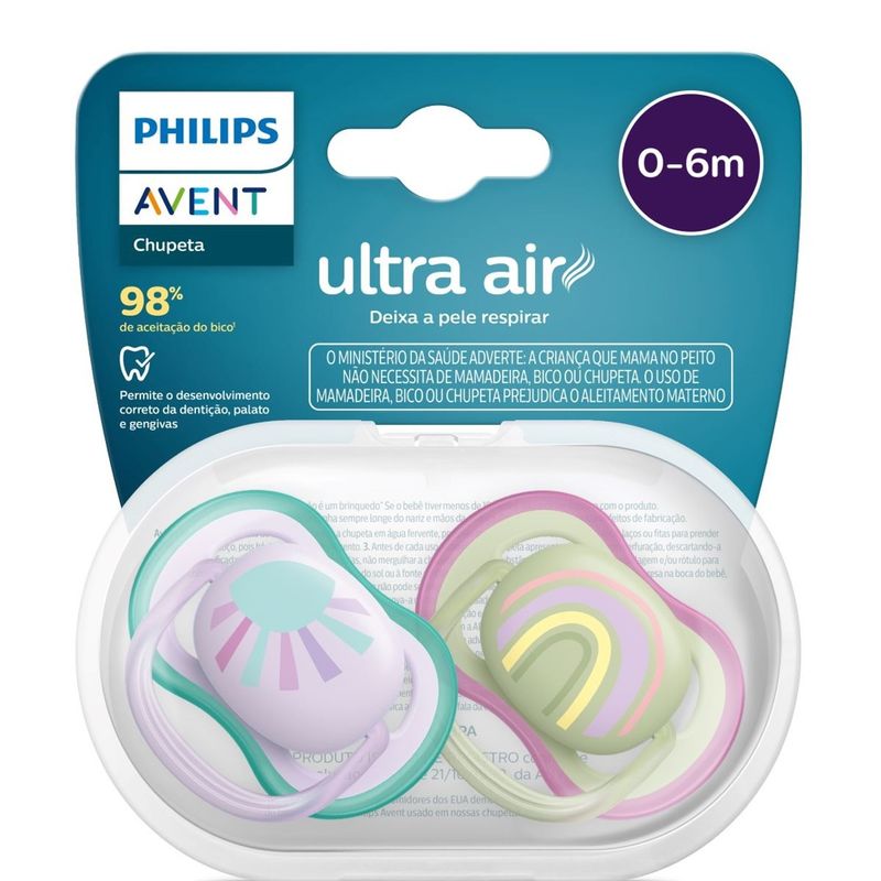 Conjunto-de-Chupetas---Ultra-Air---Sol-e-Arco-iris---Philips-Avent-0