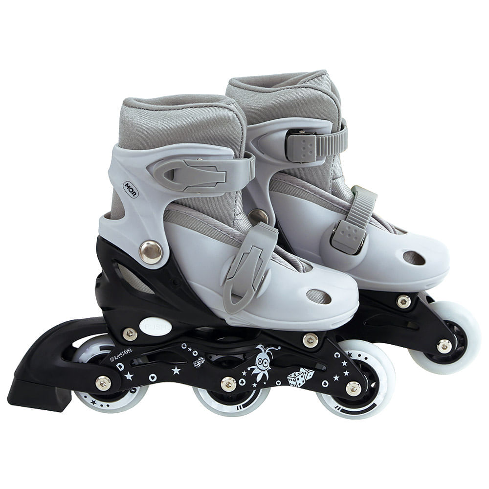 Roller Infantil Cinza - Tamanho P 30-33 - Ri Happy