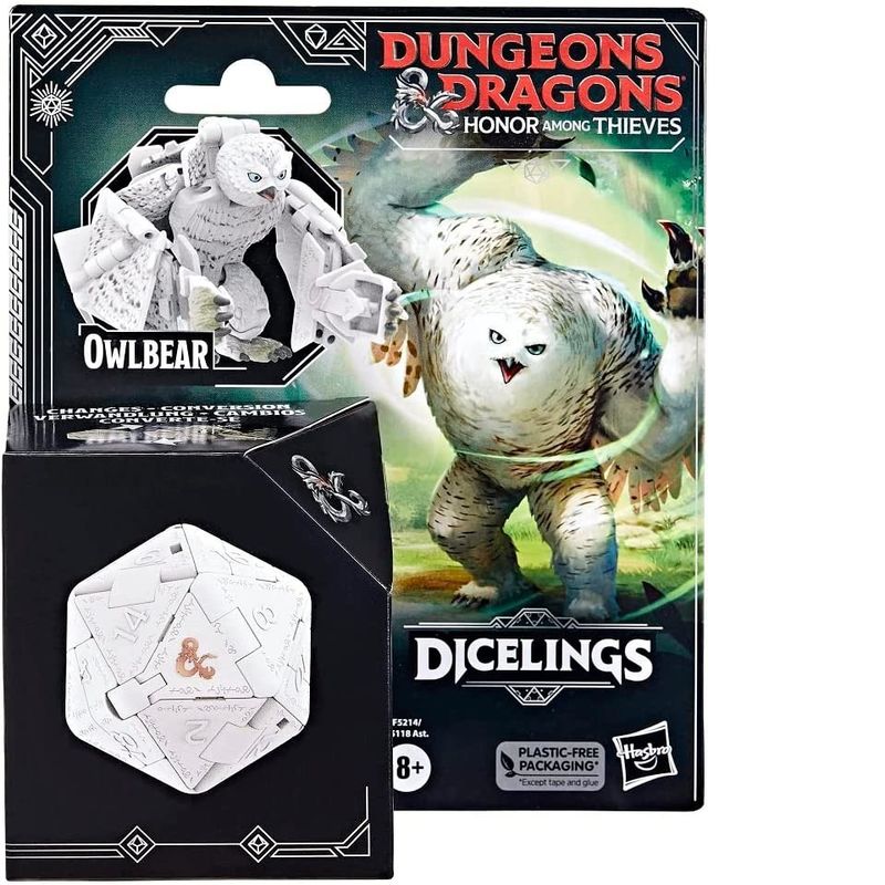 Figura-de-Acao---Dado-D20---Dungeons-E-Dragons-Honra-Entre-Dragoes---Urso-Coruja-Branco---Hasbro-2