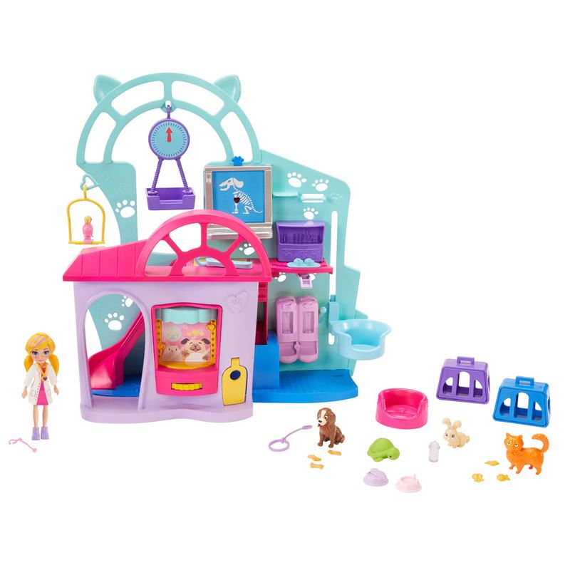 Mini-Boneca-Polly-Pocket---Clinica-Veterinaria-da-Polly---Mattel-1