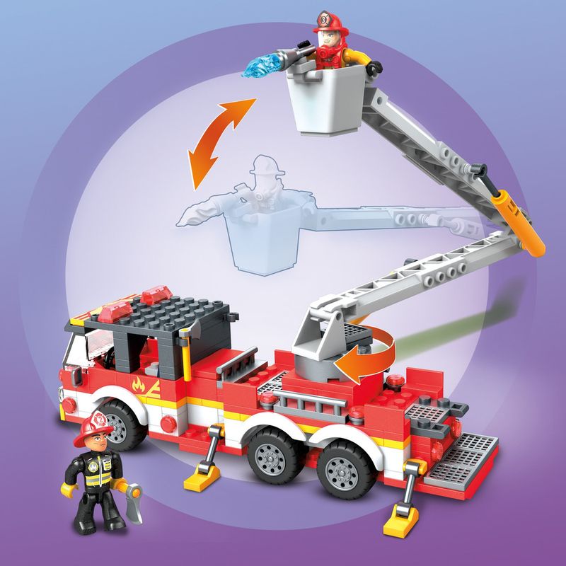 Blocos-de-Encaixe---Mega-Construx---Wonder-Builders---Caminhao-de-Bombeiro---Mattel-2