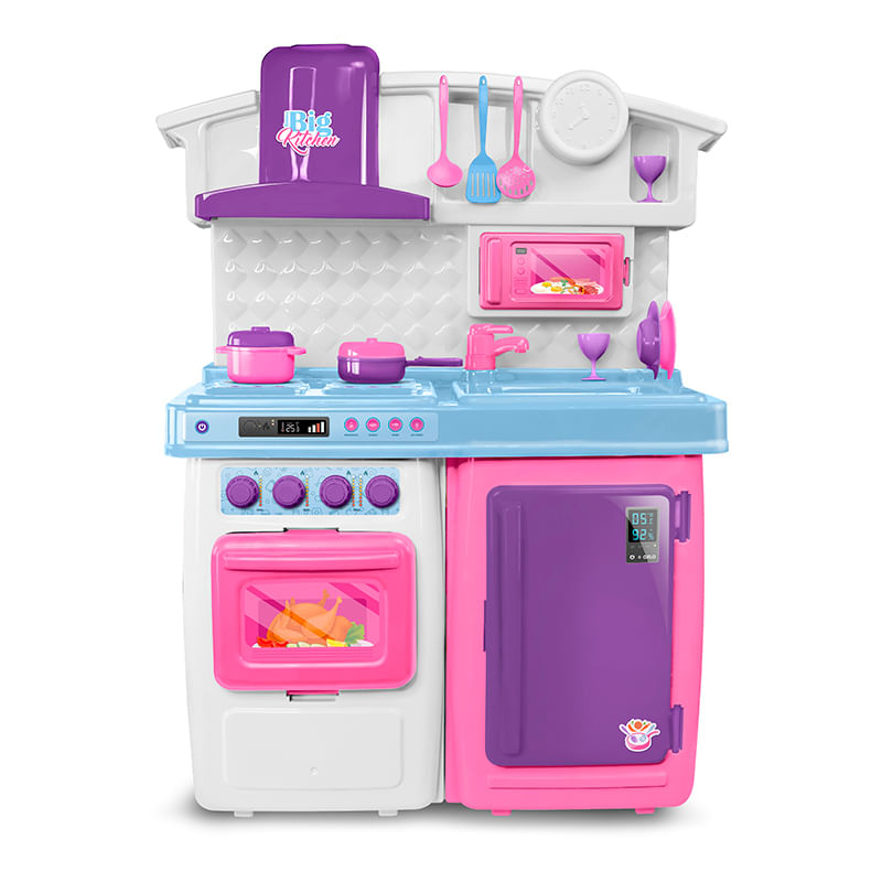 Brincadeira-de-Casinha---Cozinha---Big-Kitchen---Pink---Roma-0