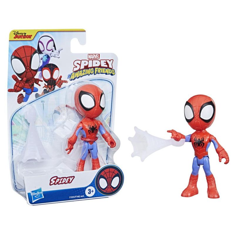 Boneco-Articulado---Marvel---Spidey-And-His-Amazing-Friends---Spidey---Com-Teia---10cm---Hasbro-1