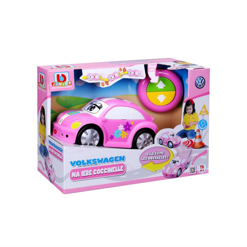 Carrinho-De-Controle-Remoto---VW-Easy-Play-RC-New-Beetle---Rosa---Maisto-1