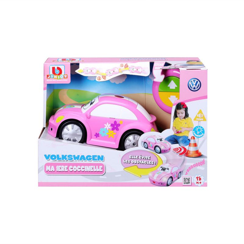 Carrinho-De-Controle-Remoto---VW-Easy-Play-RC-New-Beetle---Rosa---Maisto-2