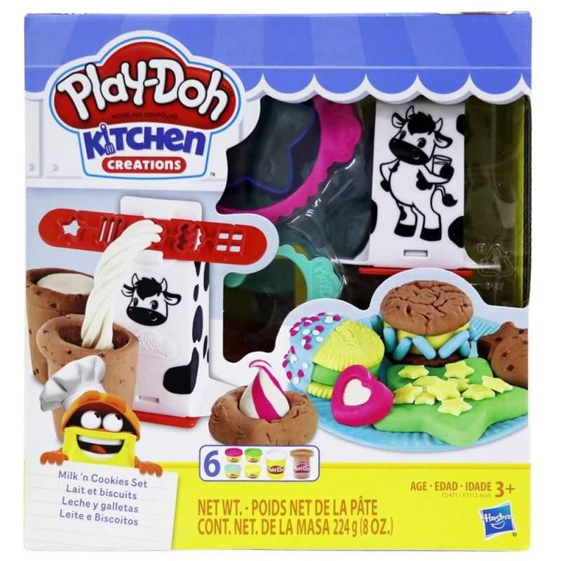 Leite e Biscoitos Play-Doh Kitchen Creations Hasbro E5471 Ri Happy