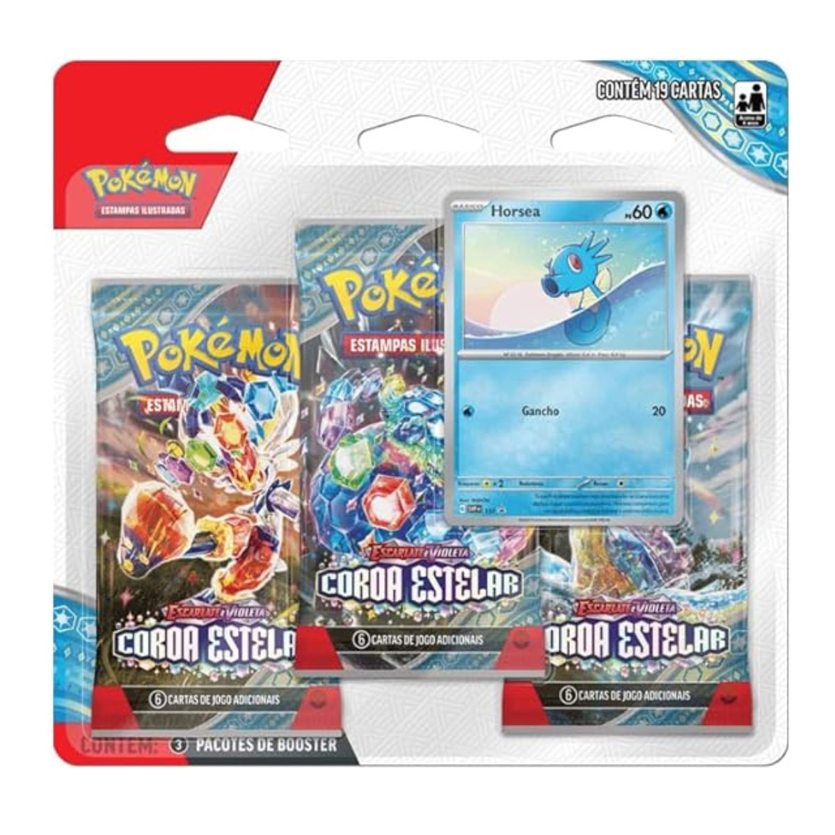 Pokemon Blister Triplo EV07 Horsea Copag 34668 - Ri Happy