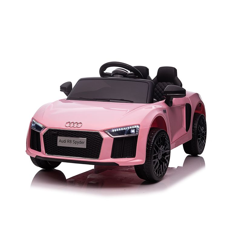 Mini-Carro-Eletrico-Com-Controle-Remoto---Audi-R8---Spyder-Rosa---12V---Shiny-Toys-3