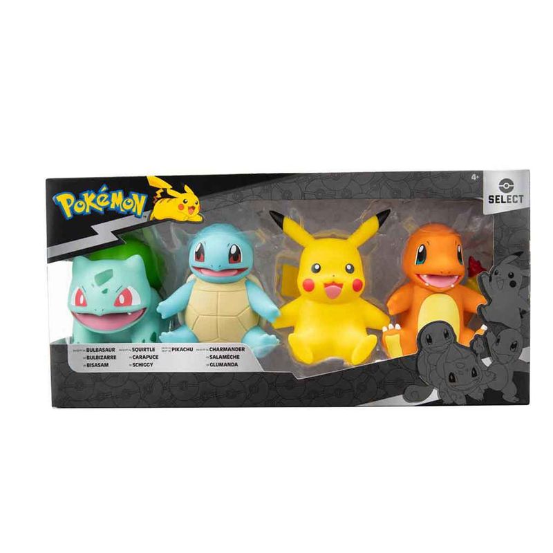 Conjunto-de-Figuras---Pokemon---Bulbasaur-Squirtle-Pikachu-e-Charmander---Sunny-2