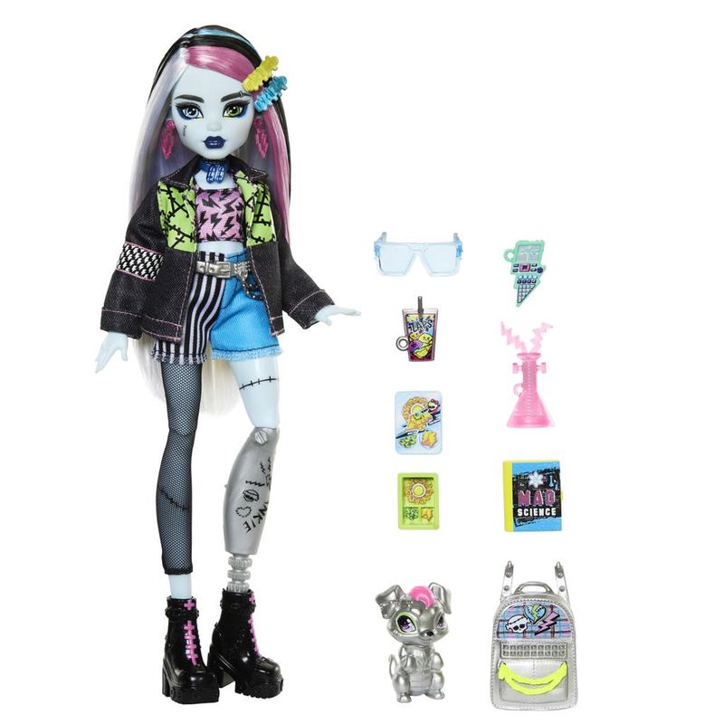 Boneca-Articulada-e-Acessorios---Monster-High---Frankie-Stein---Mattel-0