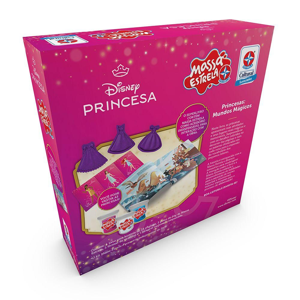 Livro Disney Princesas com Massa Estrela Ri Happy