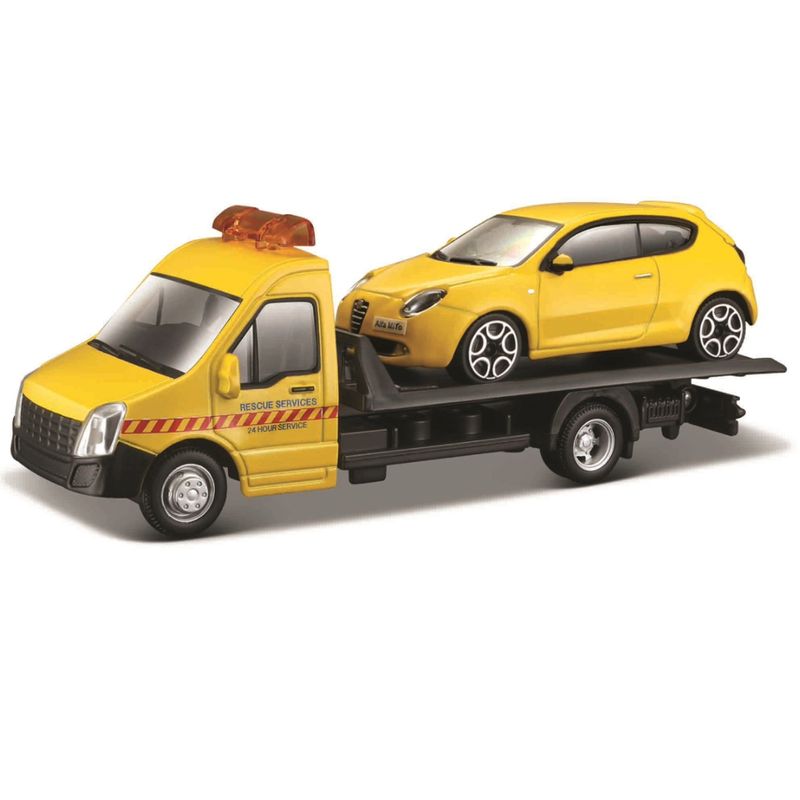 Mini-Carro---1-43-Street-Fire-Flatbed-Transport-W---Bburago---Sortido---Maisto-4