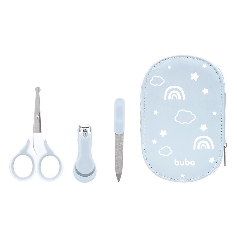 Conjunto-de-Manicure-com-Estojo---Azul---Buba-0