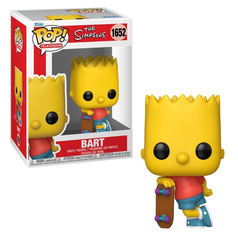 Figura-de-Vinil---Funko-POP--Television---Os-Simpsons---Bart-com-Skate----Candide-2