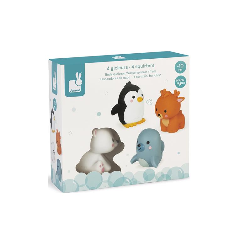 Conjunto-de-Brinquedos-para-Banho---Janod---Animais-Polares---Maped-1