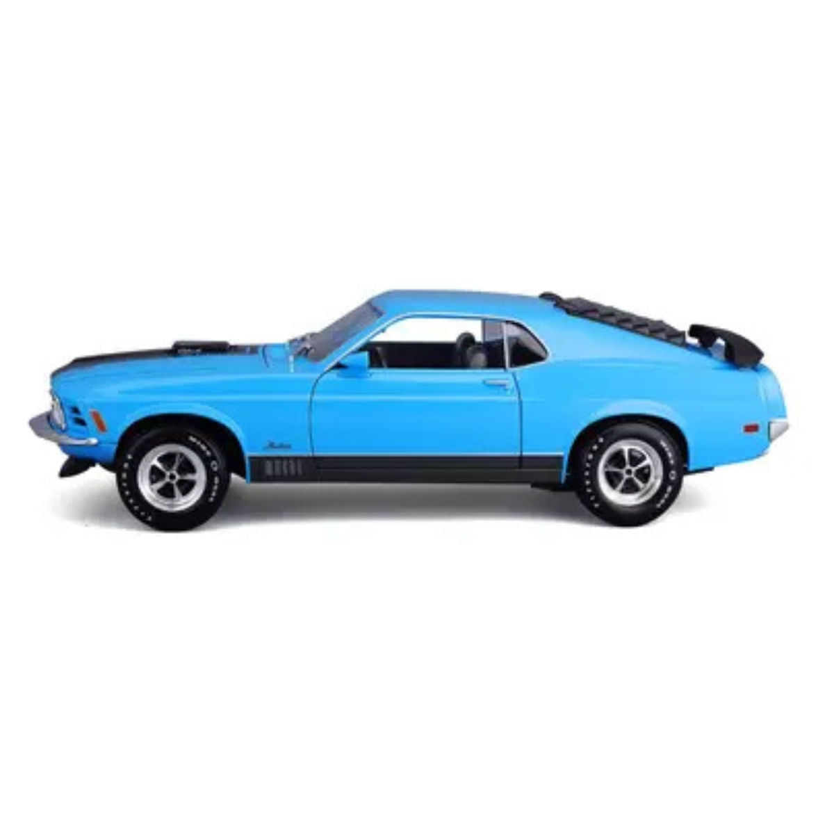 Miniatura Carro Ford Mustang Mach 1 1/18 Azul Maisto 31453 - Ri Happy