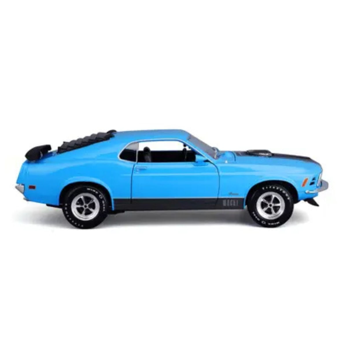 Miniatura Carro Ford Mustang Mach 1 1/18 Azul Maisto 31453 - Ri Happy