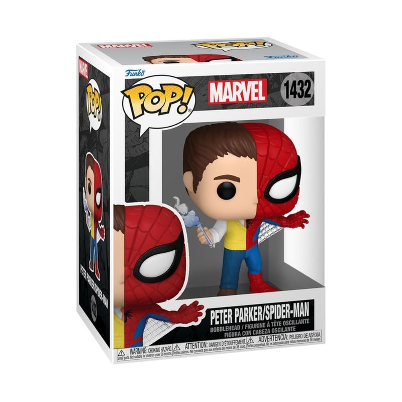 Boneco---Funko-Pop---Marvel-Split---Peter-Parker-Homem-Aranha---Candide-1