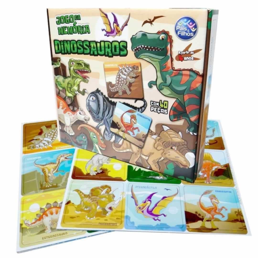 Jogo da memória Dinossauro - Ludopia