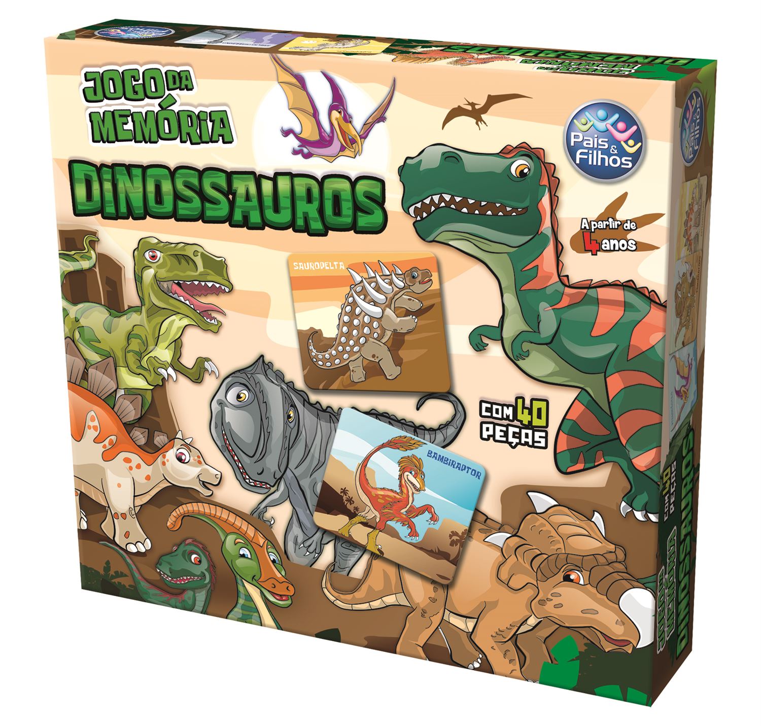 Jogo da memória Dinossauro - Ludopia