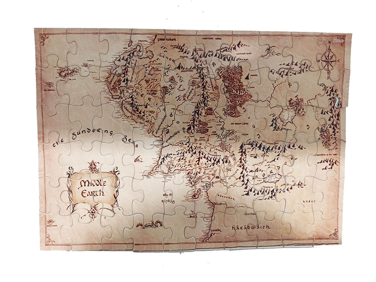 Quebra-cabeça Puzzle Mapa Terra Média de 60 peças - PBKIDS Brinquedos