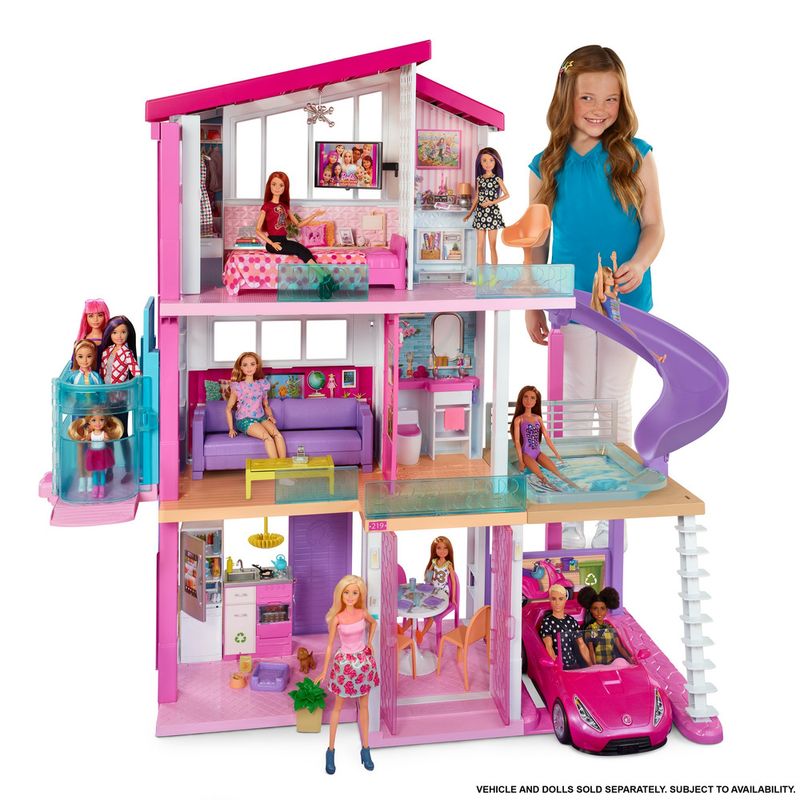 Playset-Barbie---125-Cm---Casa-dos-Sonhos-com-Elevador---Mattel-1