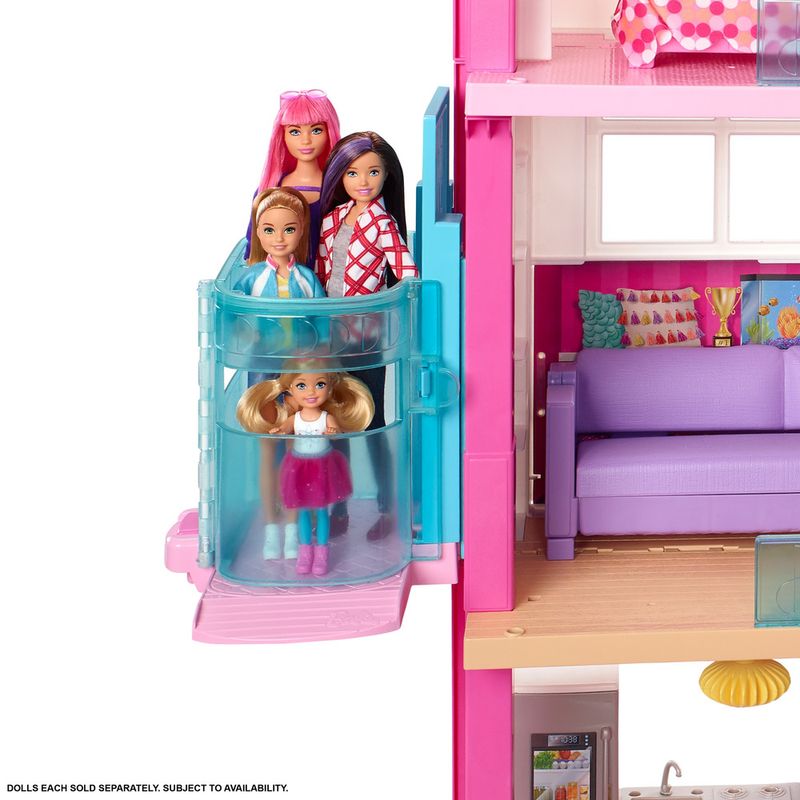 Playset-Barbie---125-Cm---Casa-dos-Sonhos-com-Elevador---Mattel-2