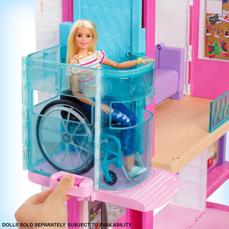 Playset-Barbie---125-Cm---Casa-dos-Sonhos-com-Elevador---Mattel-3