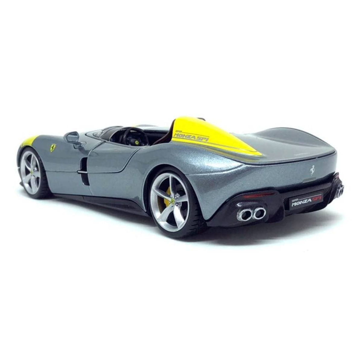自動車 BBR 1/18 Ferrari Monza SP1 l grey Miniatura Carro Ferrari Monza SP1 Race e Play Cinza 1/24 Burago