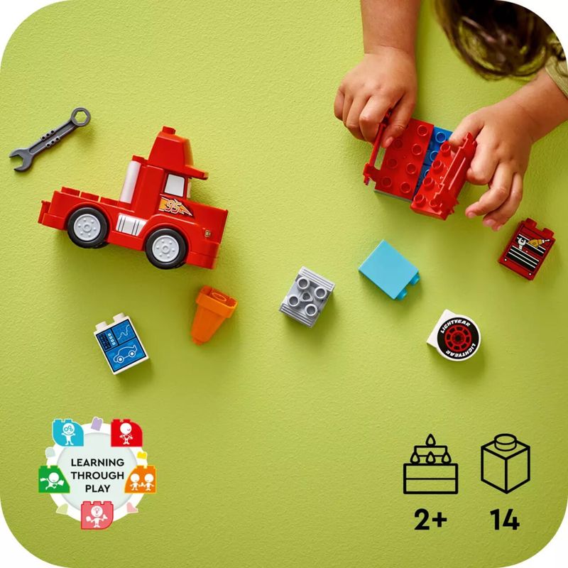 Lego Duplo 14 Peças Mack na Corrida Carros Disney - 10417