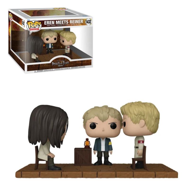 Eren and Mikasa Funko Pops Attack orders On Titan