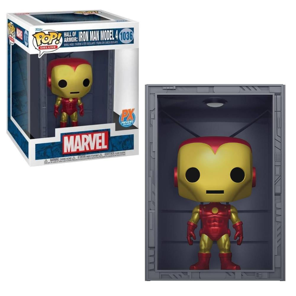 Funko Pop Marvel Hall Of Armor 1036 Iron Man Model 4 - Ri Happy