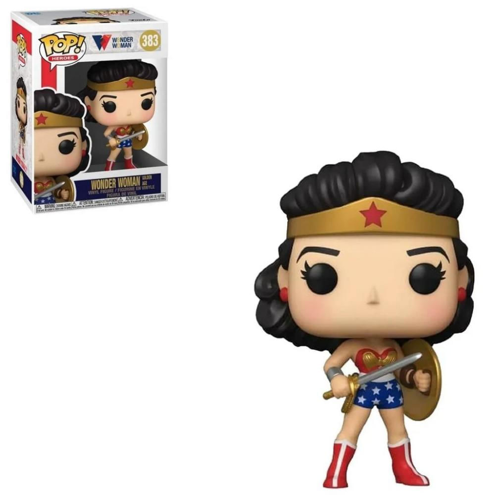Funko Pop Wonder Woman 383 Mulher Maravilha Golden Age - Ri Happy