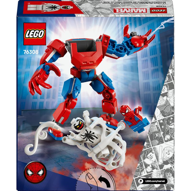 LEGO---Super-Heroes-Marvel---Robo-do-Homem-Aranha-vs-Anti-Venom---76308-6