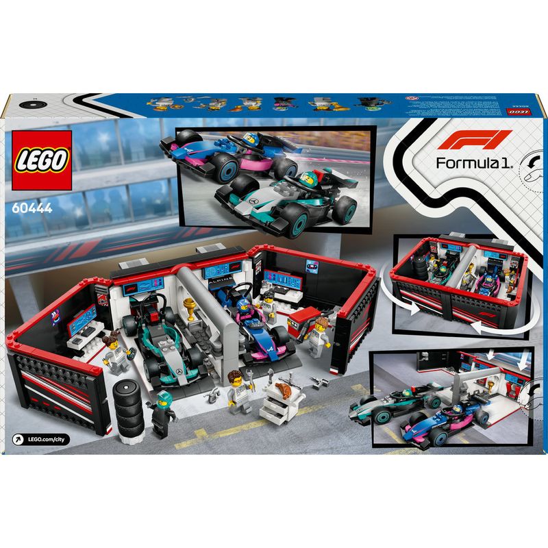 LEGO---City-Formula-1---Garagem-de-F1-e-Carros-da-Mercedes-AMG-e-Alpine---60444-6