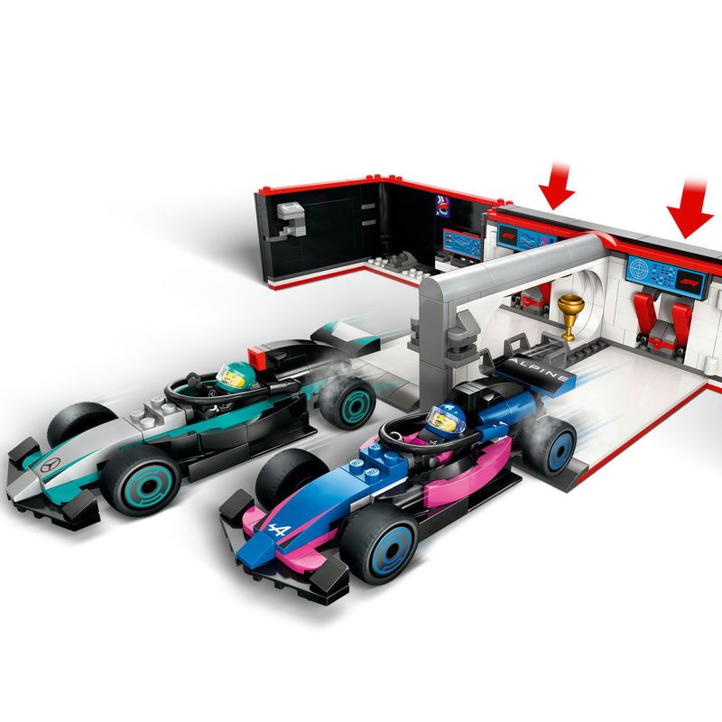 LEGO---City-Formula-1---Garagem-de-F1-e-Carros-da-Mercedes-AMG-e-Alpine---60444-9