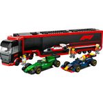LEGO---City-Formula-1---Caminhao-de-F1-com-Carros-de-F1-RB20-e-AMR24---60445-2