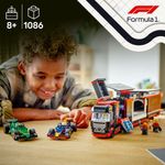 LEGO---City-Formula-1---Caminhao-de-F1-com-Carros-de-F1-RB20-e-AMR24---60445-7
