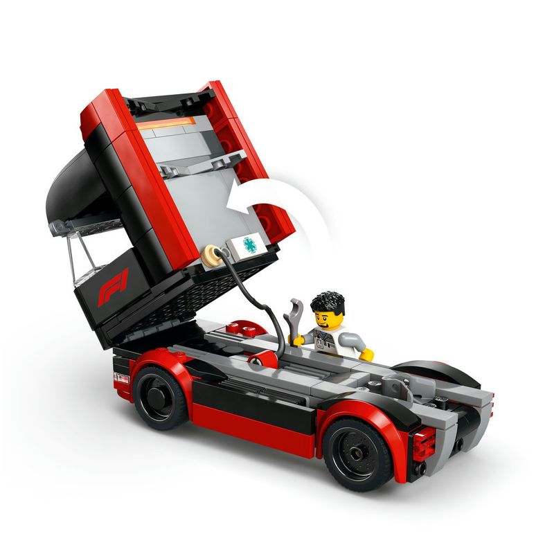 LEGO---City-Formula-1---Caminhao-de-F1-com-Carros-de-F1-RB20-e-AMR24---60445-8